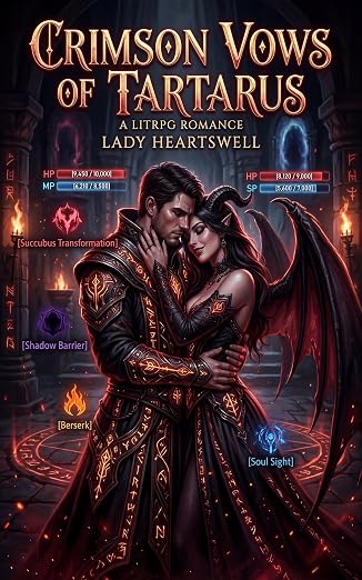 Crimson Vows of Tartarus: A LitRPG Romance cover